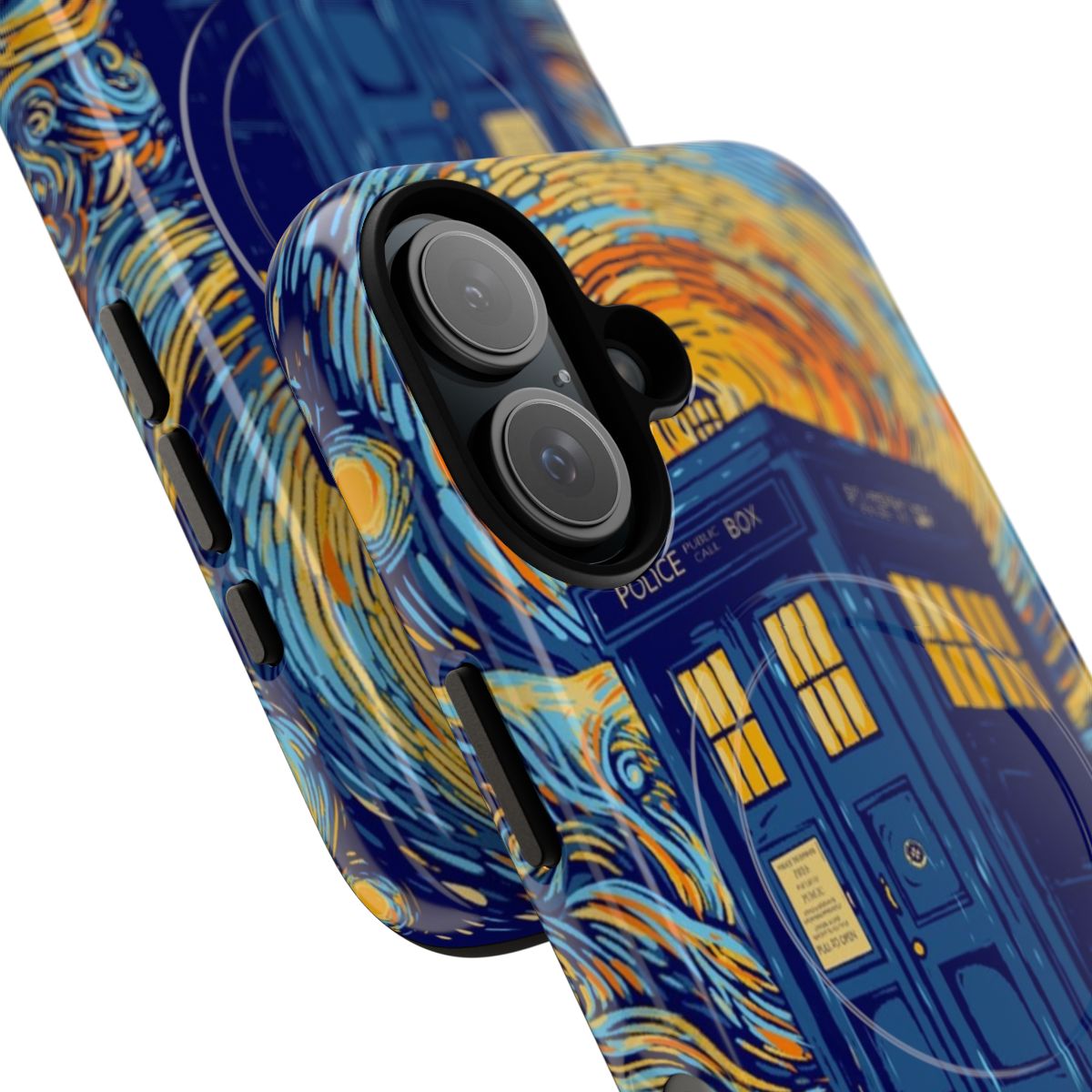 A magnetic tough phone case featuring a starry night inspired design, perfect for sci-fi and pop culture fans. - Detail