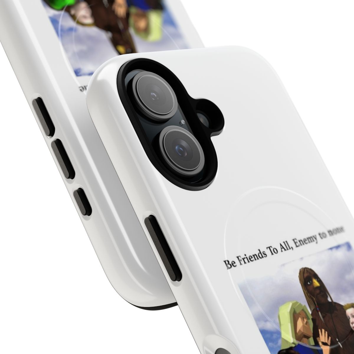 Magnetic tough phone case featuring the character Xavier Renegade Angel - Detail