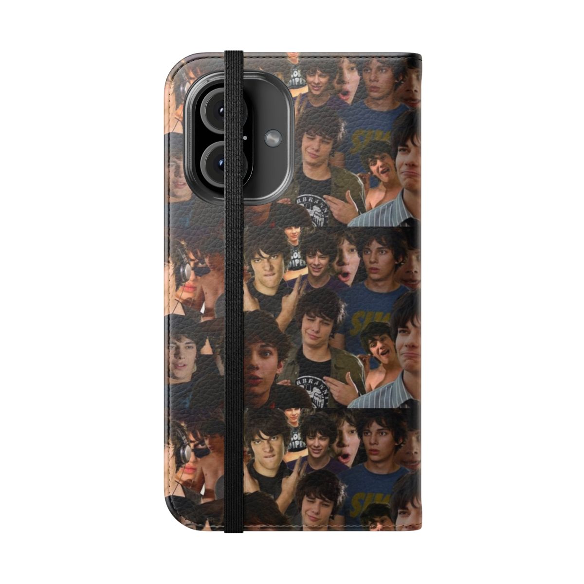 Emo-inspired phone case with Rodrick Heffley design for Diary of a Wimpy Kid fans - Folded Front