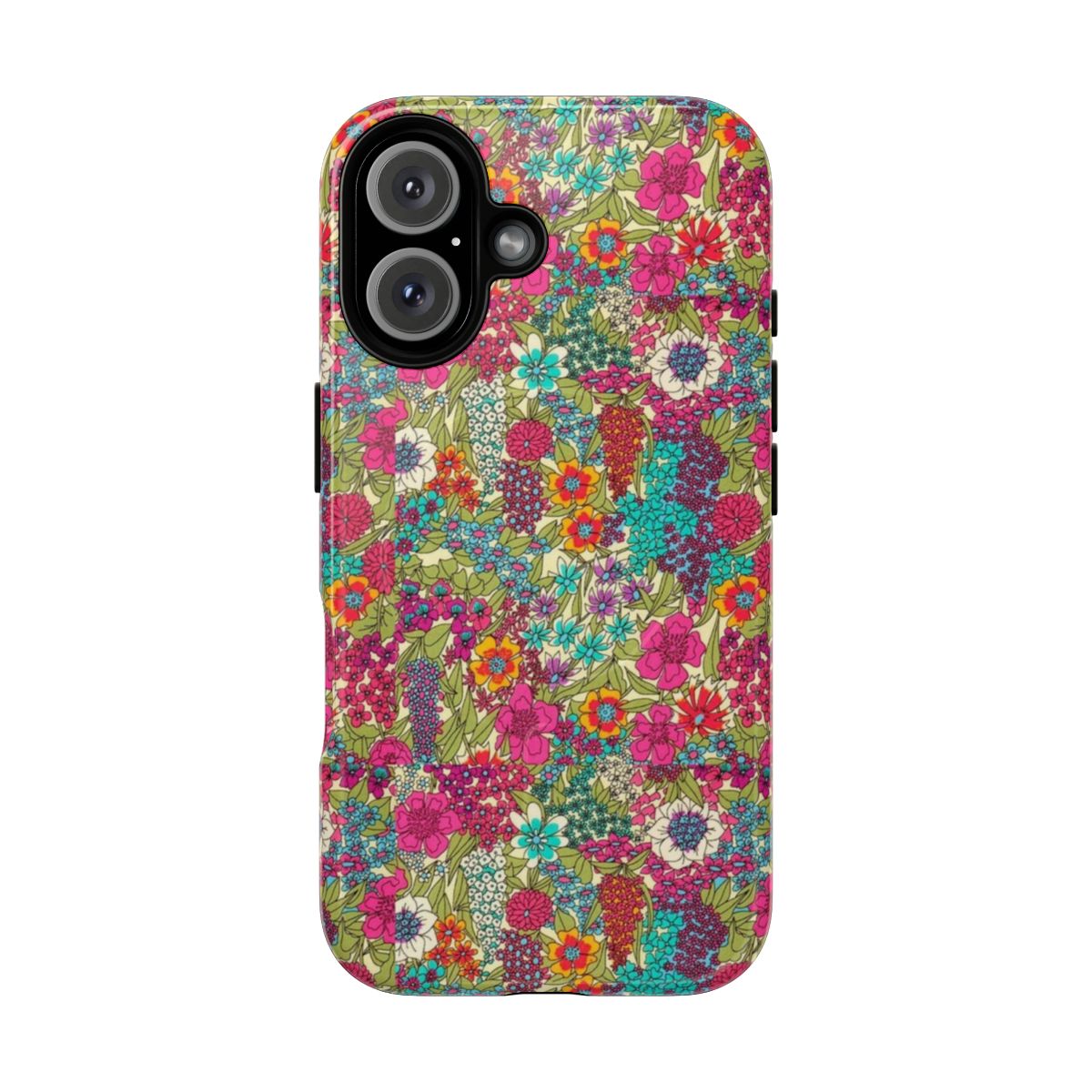 Vibrant floral liberty-inspired magnetic tough phone case