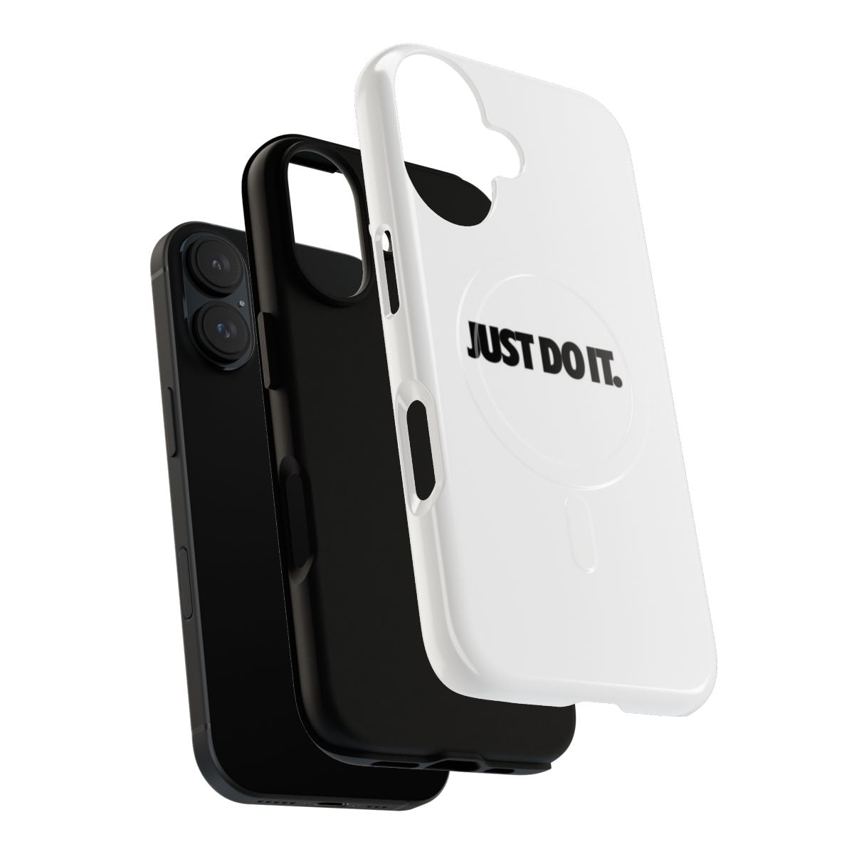 Magnetic tough phone case with Nike-inspired athletic design - Layers