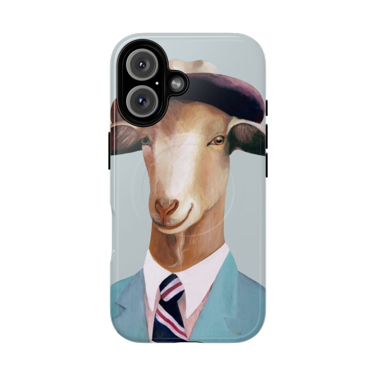 Durable and stylish goat-themed magnetic phone cases