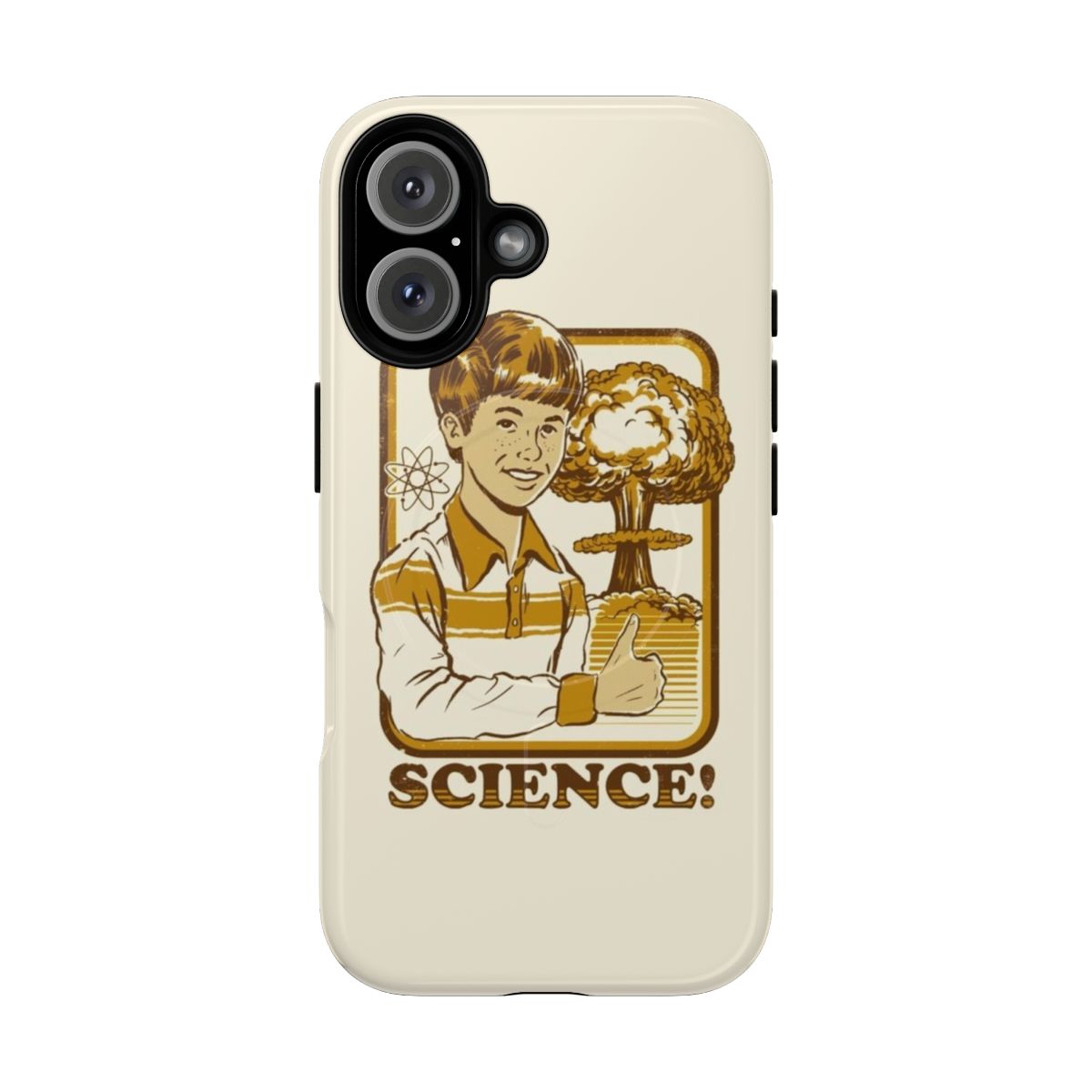 Magnetic phone case with science and nuclear explosion design