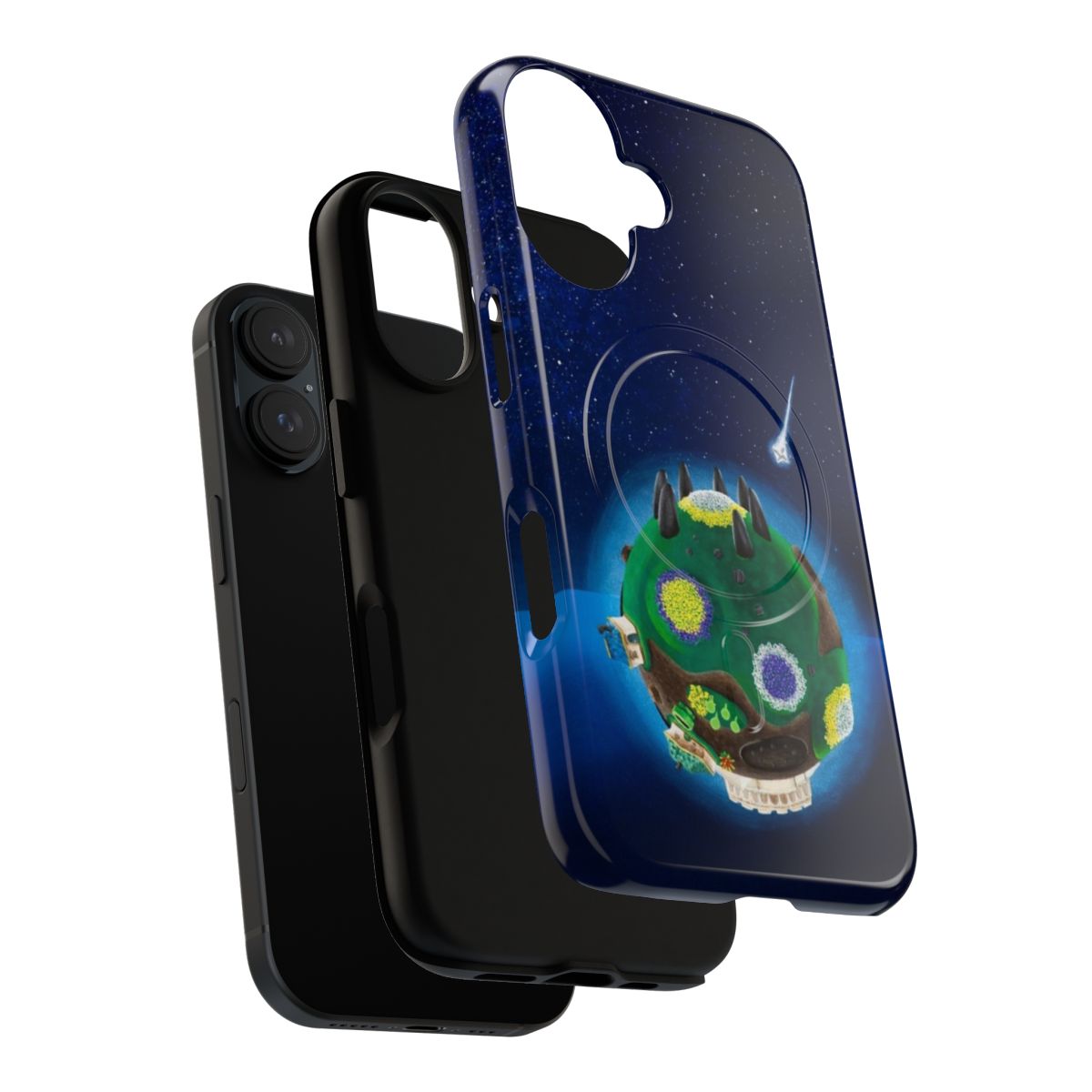 Premium Galaxy Magnetic Tough Acrylic Phone Cases - Layers