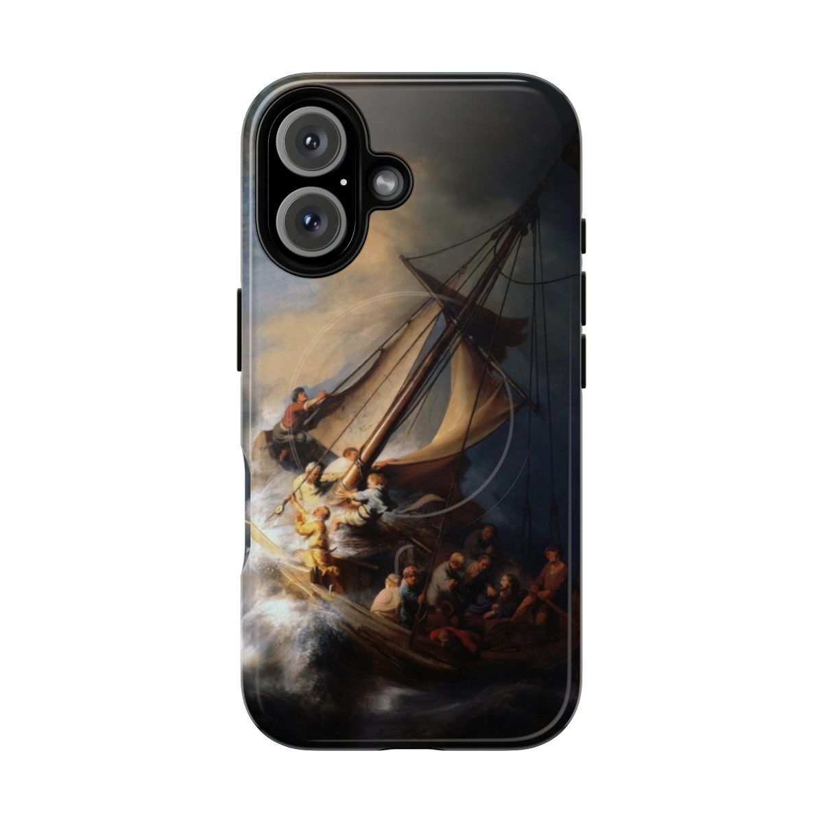 Magnetic tough phone case featuring Rembrandt's masterpiece "The Storm on the Sea of Galilee"