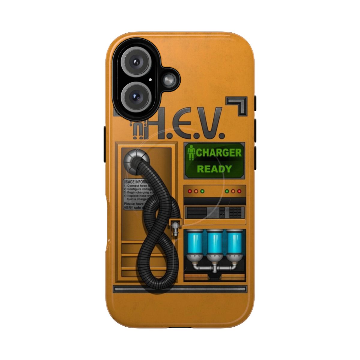 Magnetic Tough Phone Case with HEV Charger Inspired Design