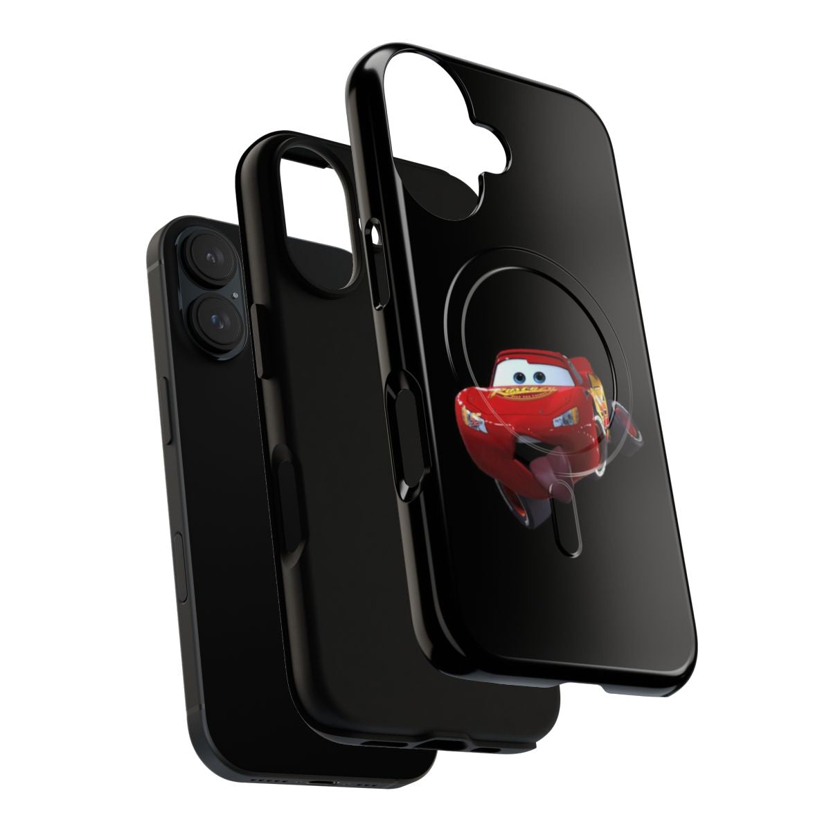 Magnetic tough phone case with image of Lightning McQueen from the Cars movie - Layers