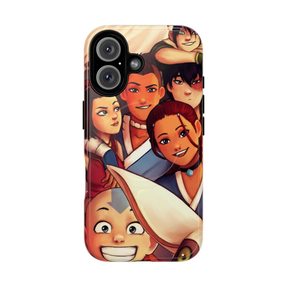 Magnetic tough phone case featuring the Team Avatar cast from Avatar: The Last Airbender