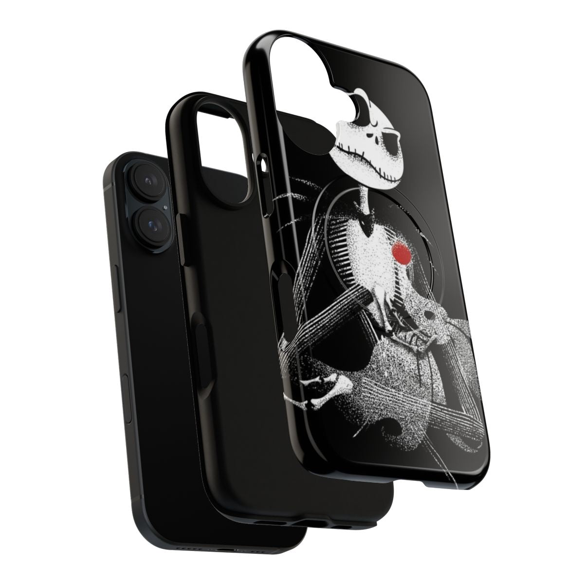 Magnetic tough phone case with Nightmare Before Christmas Pumpkin King parody design - Layers