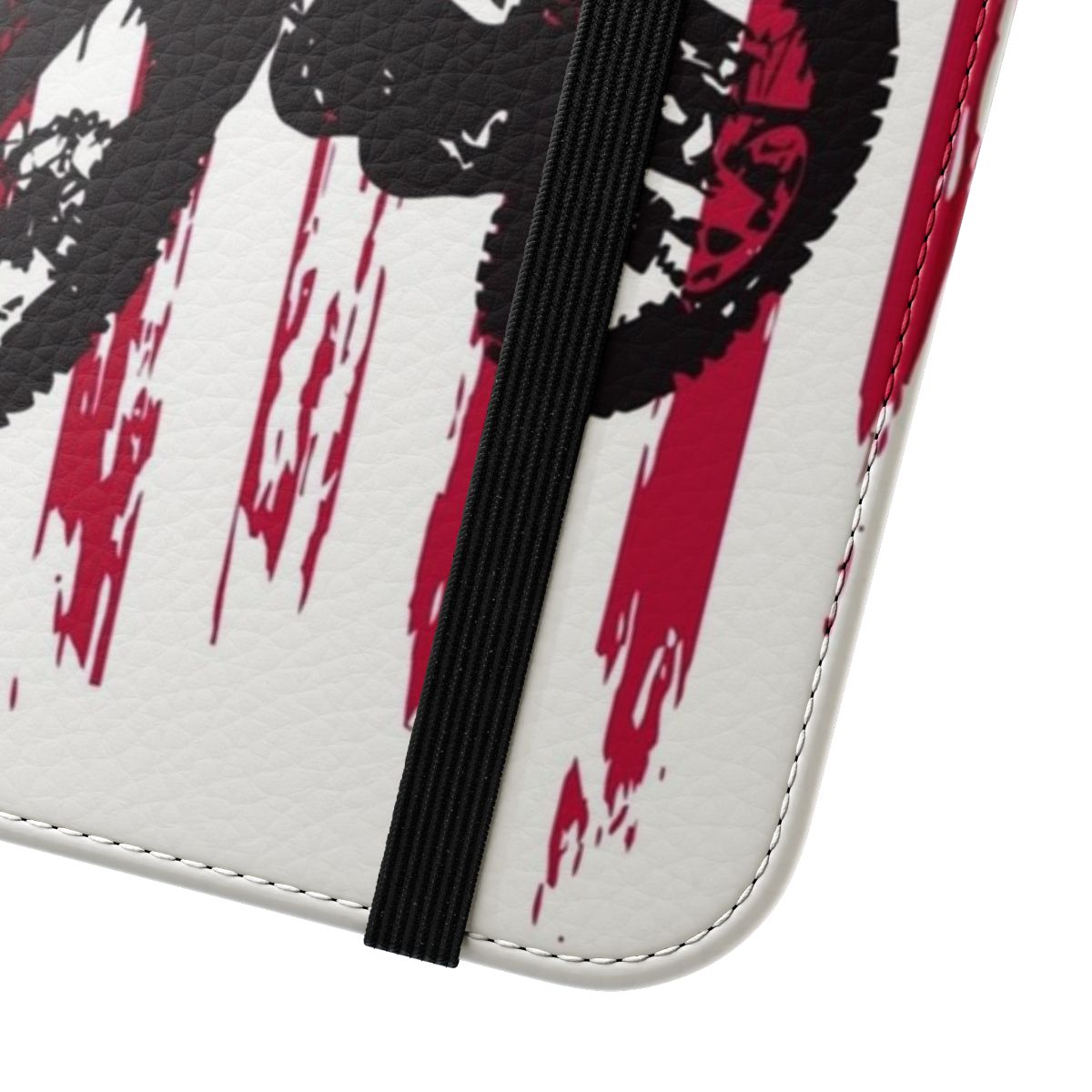 Vintage patriotic dirt bike motocross phone case - Close Up