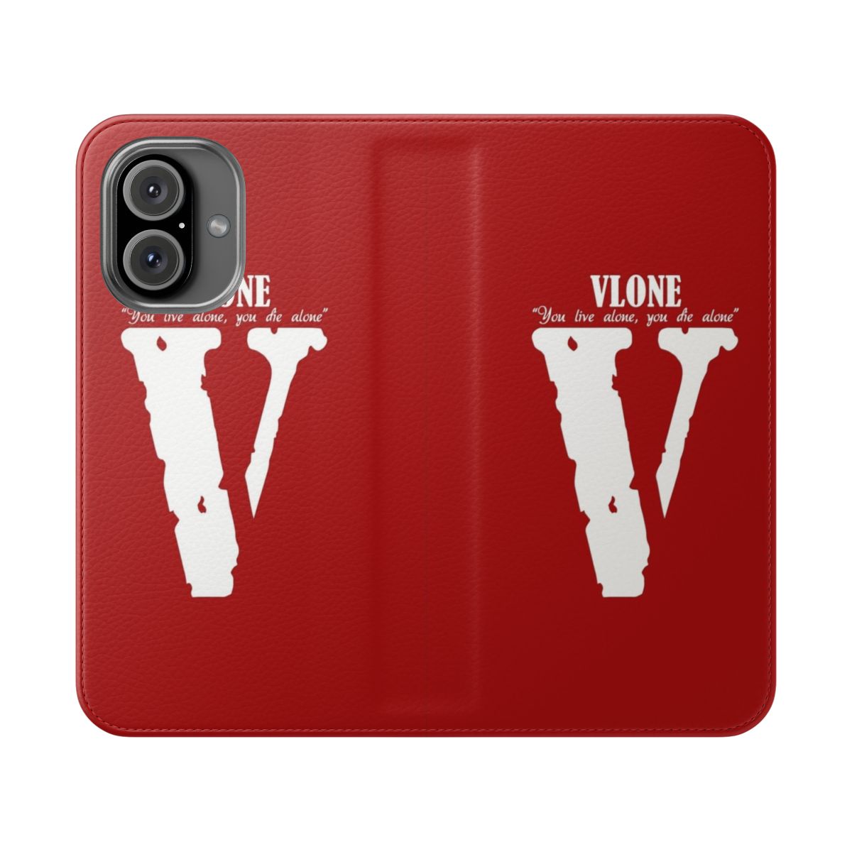 Stylish VLONE-inspired flip phone case