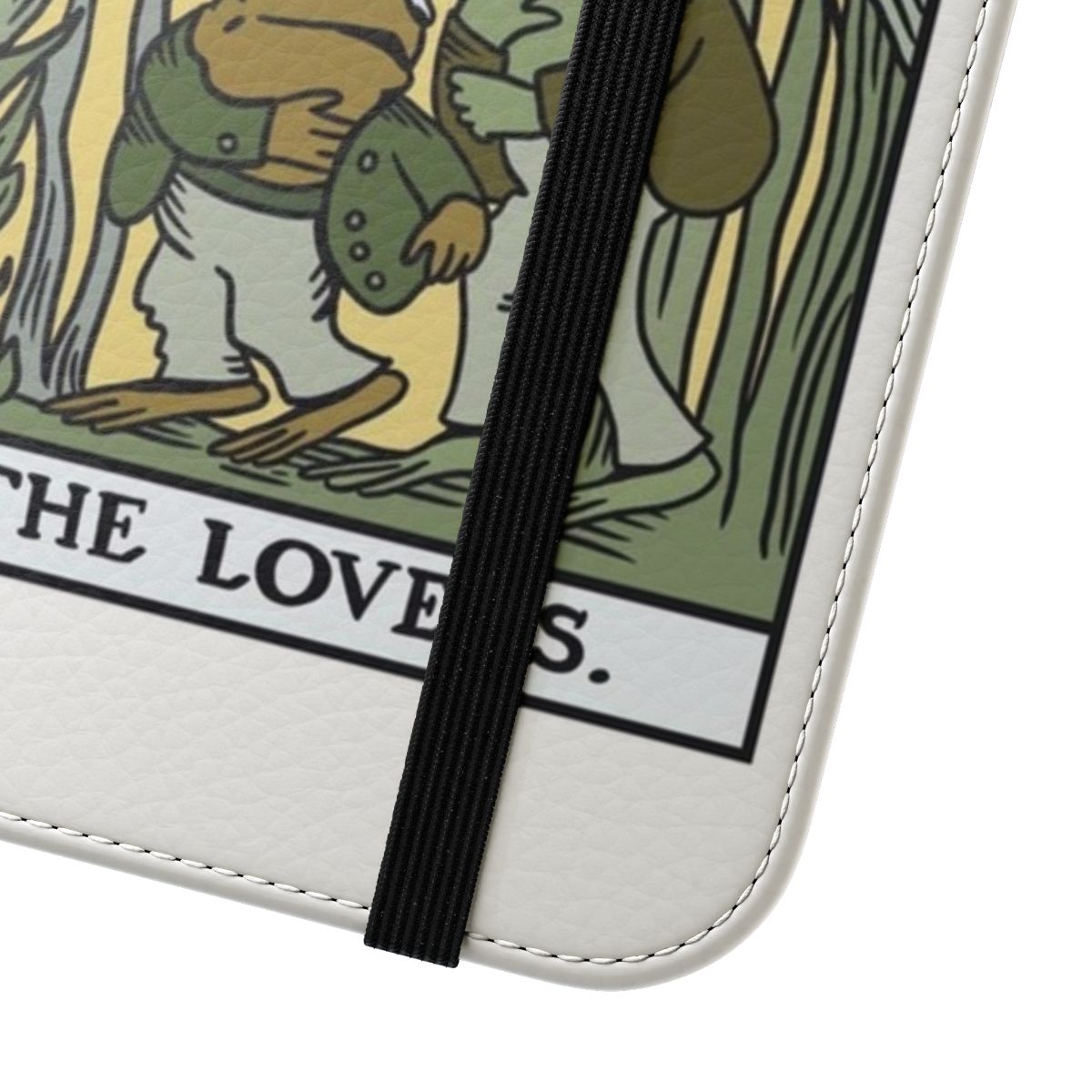 Colorful phone case featuring illustrations of Frog and Toad, popular characters from the beloved children's book series. - Close Up