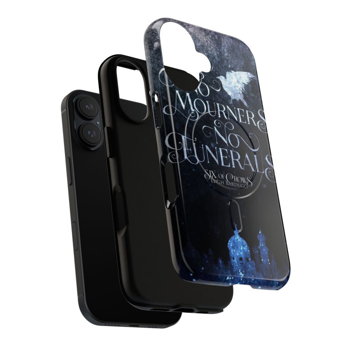 Magnetic tough phone case with the Six of Crows characters Kaz Brekker, Inej Ghafa, Jesper Fahey, and more. - Layers