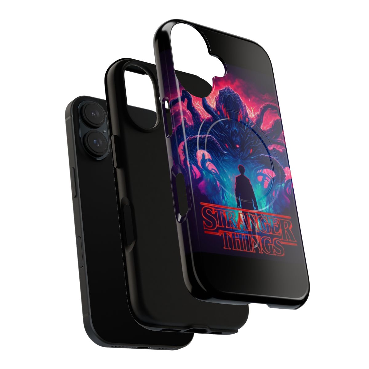 Magnetic tough phone case with music themed design - Layers