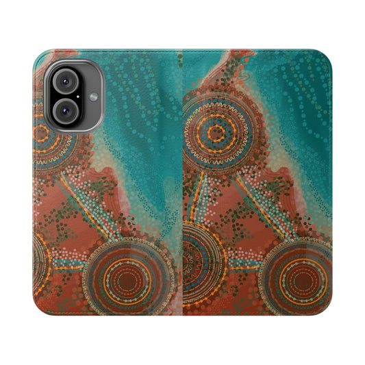 Yawuru-Inspired Tribal Phone Case with Aboriginal Art Design