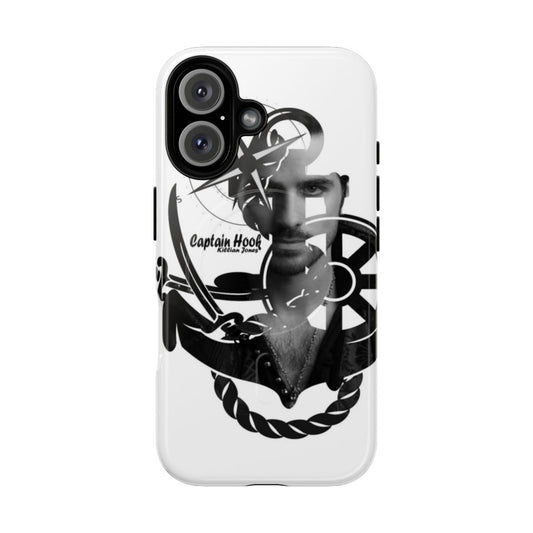 Once Upon a Time inspired magnetic tough phone case featuring Killian Jones/Captain Hook character design