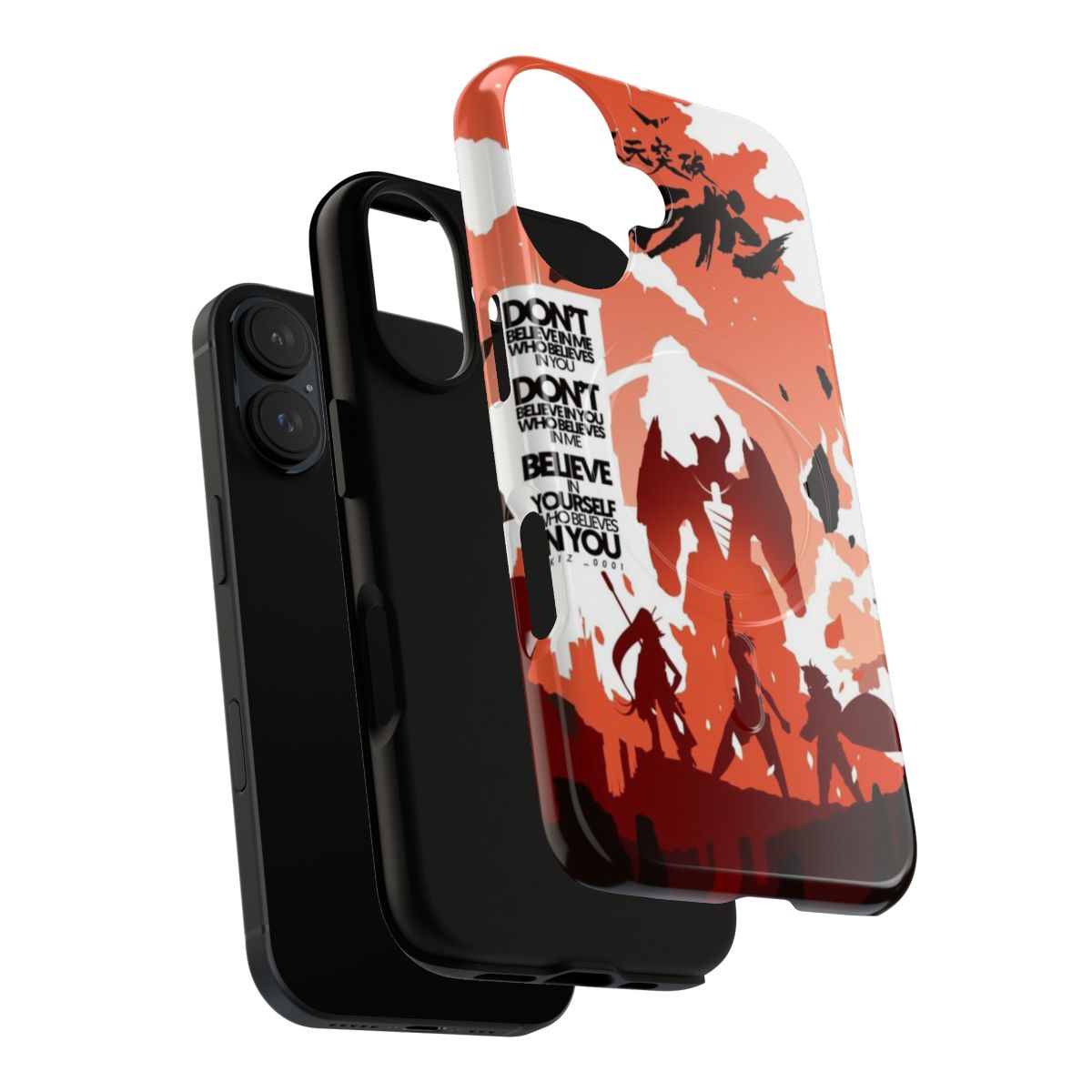 Skizorr-branded phone case featuring the movie poster design for the anime series Gurren Lagann - Layers