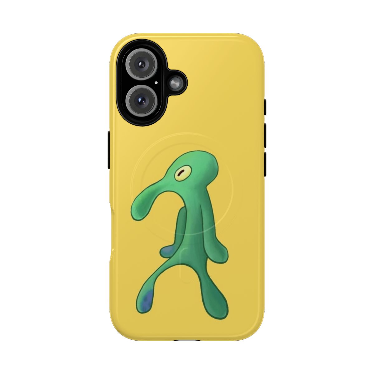 Bold and Brash themed phone case with Spongebob and Squidward inspired design