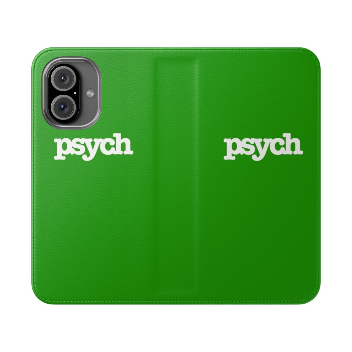 Pineapple-themed flip phone case with Psych TV show design