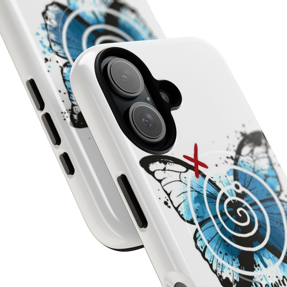 Magnetic phone case with time travel and chaos theory design inspired by the video game Life is Strange - Detail