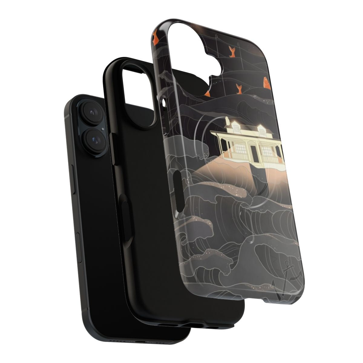 Magnetic tough phone case featuring Hannibal and Will Graham from the crime thriller series - Layers