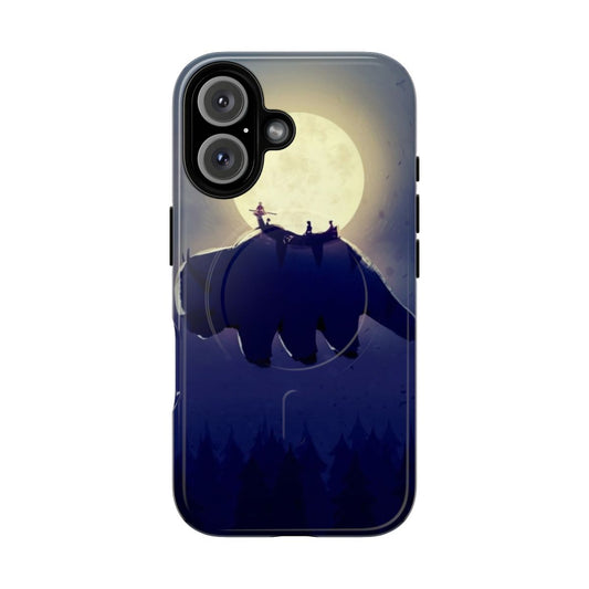 Magnetic tough phone case with night sky artwork featuring characters from Avatar: The Last Airbender