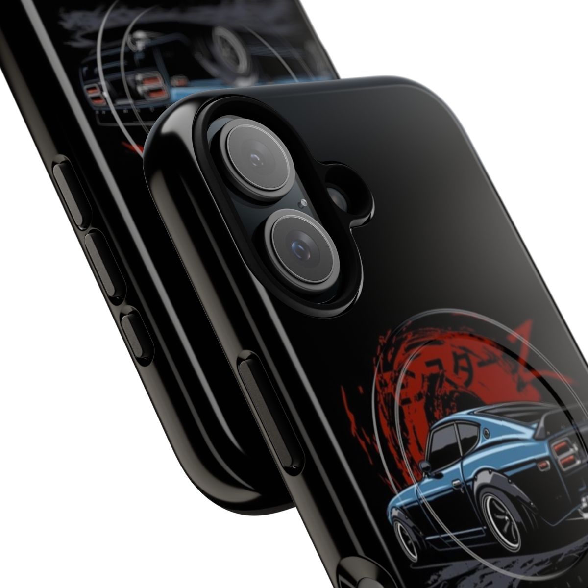 Magnetic tough phone case featuring the iconic Nissan 280Z design - Detail