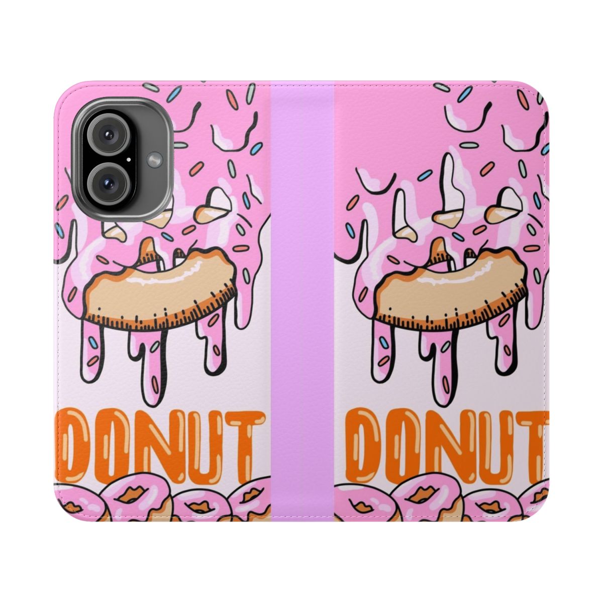 Charli Damelio inspired donut flip phone case