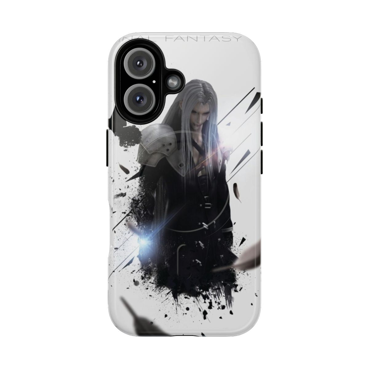 Sephiroth-themed magnetic phone case with tough protection for Final Fantasy enthusiasts