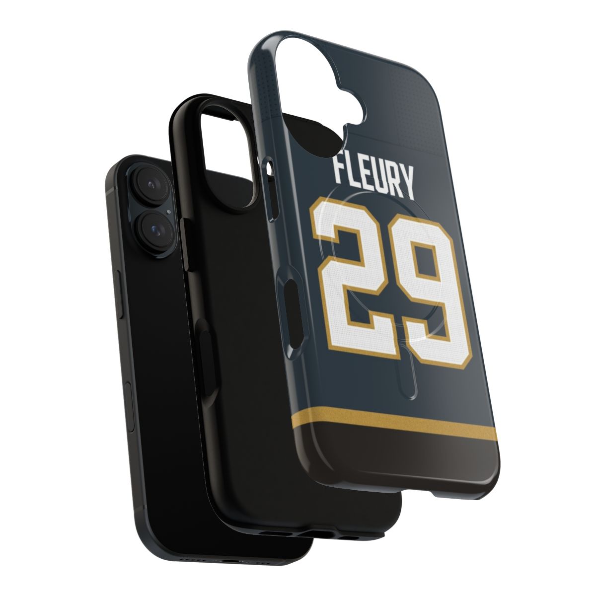 Vegas Golden Knights Magnetic Tough Phone Case with Marc-Andre Fleury Jersey Design - Layers