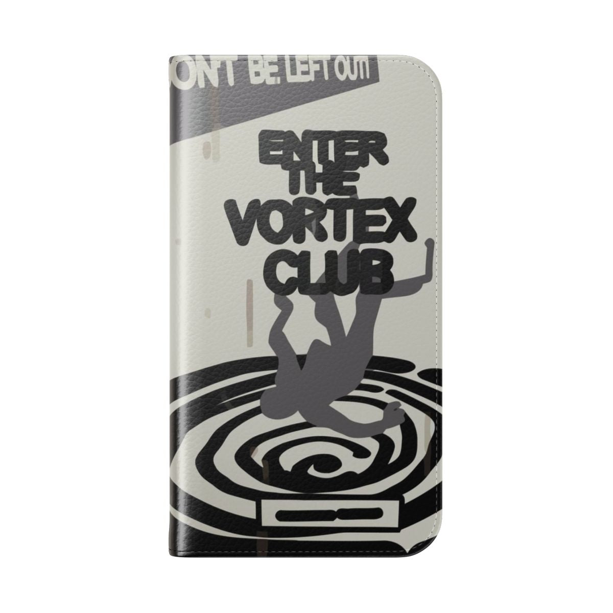 Spiral-patterned flip cover phone case inspired by the Vortex Club from the game Life is Strange - Folded Back