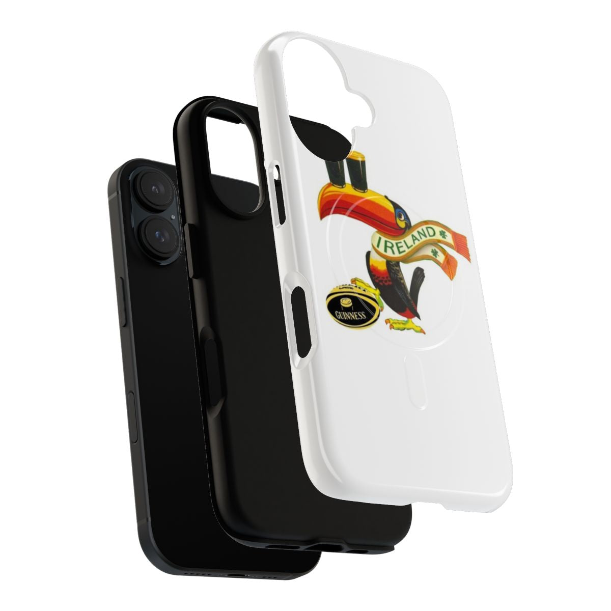 Durable Ireland toucan-themed phone case with Guinness-inspired design - Layers