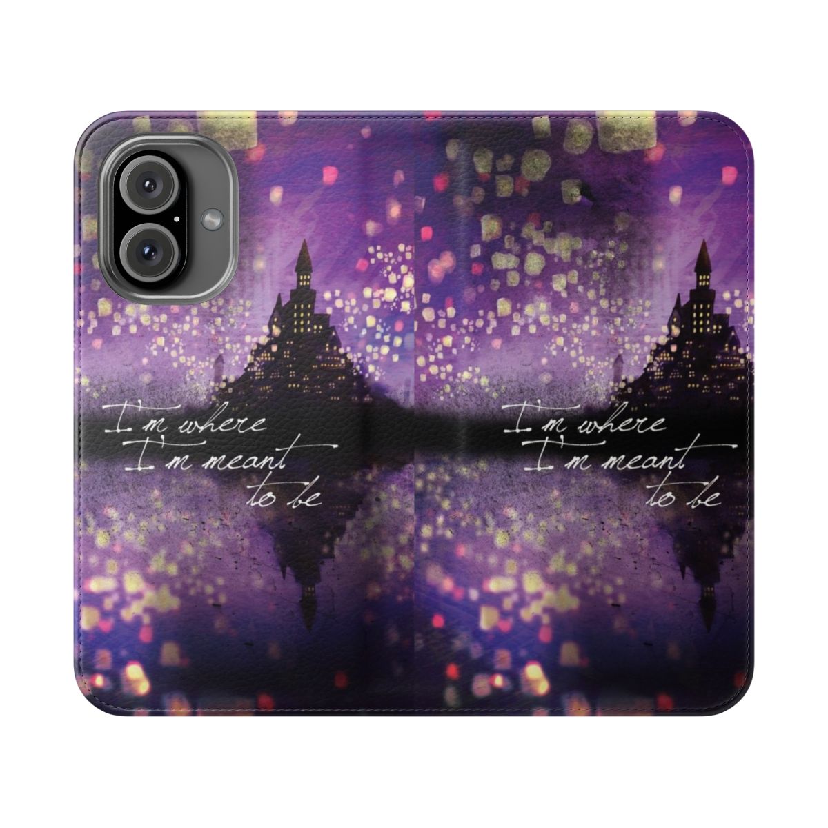 Tangled Disney Lyrics Phone Case with Flip Cover