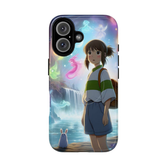 Magnetic phone case with Spirited Away and Studio Ghibli inspired design