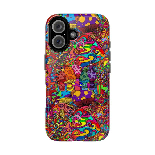 Colorful abstract and psychedelic phone case design