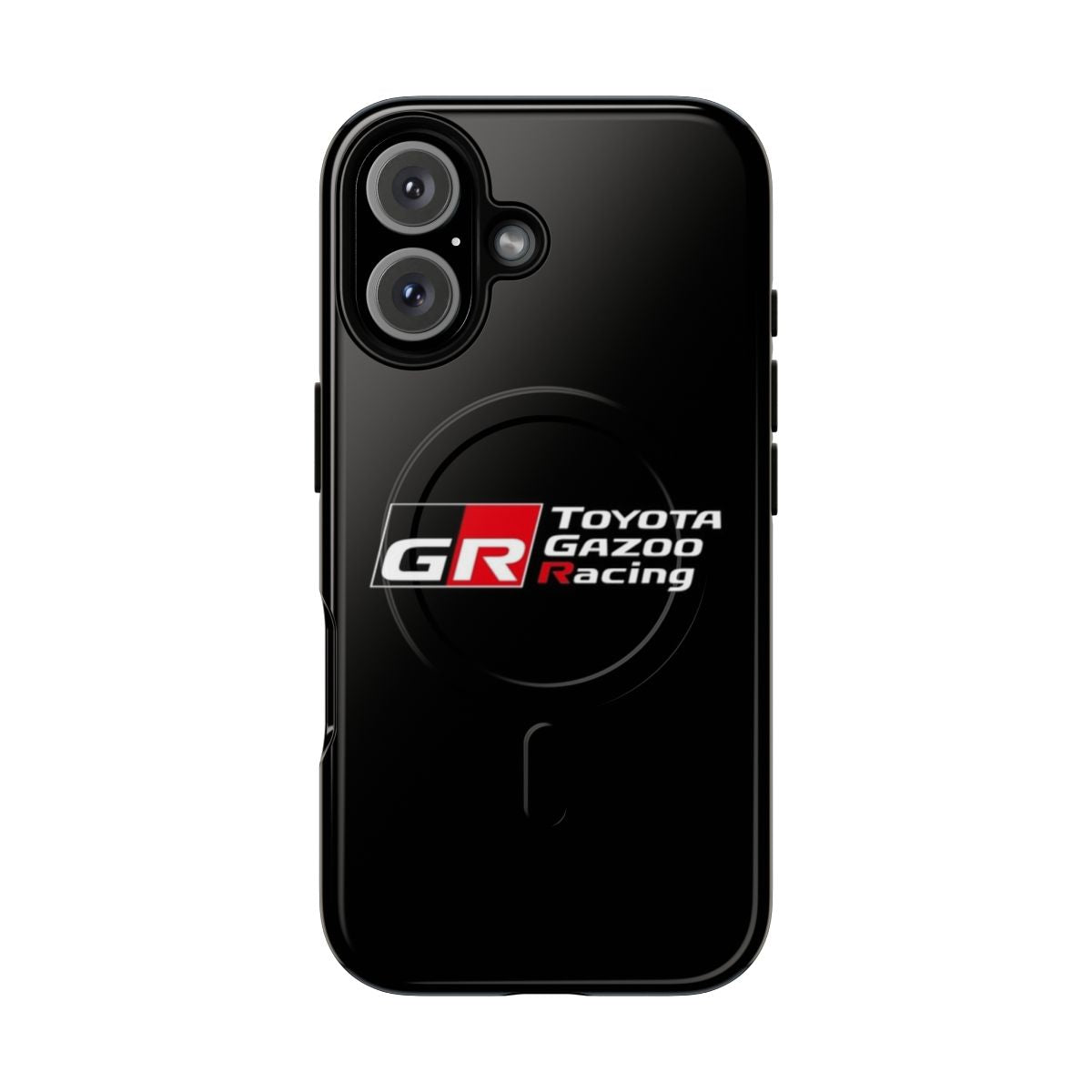 Toyota racing-inspired phone case with Gazoo Racing logo and motorsport graphics