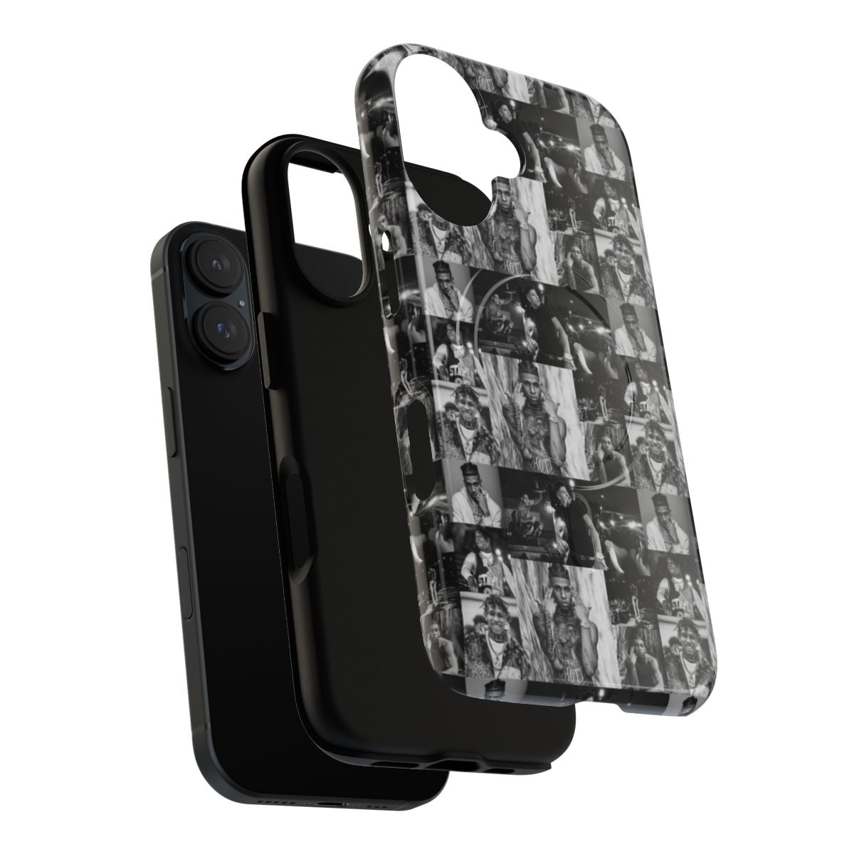 Retro-inspired NKOTB-themed phone case with iconography and confetti design - Layers