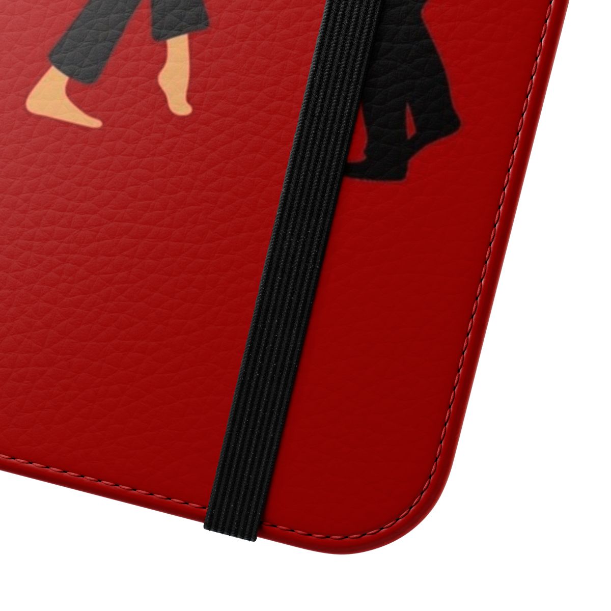 Retro Pulp Fiction-inspired flip cover phone case with movie characters - Close Up