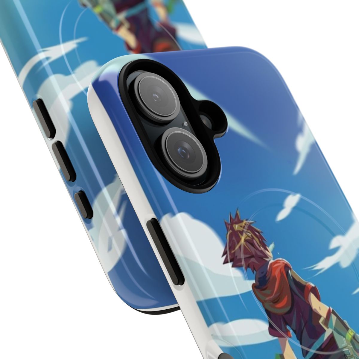 Kingdom Hearts 3 Sora Design on Tough Phone Case with Magnetic Closure - Detail