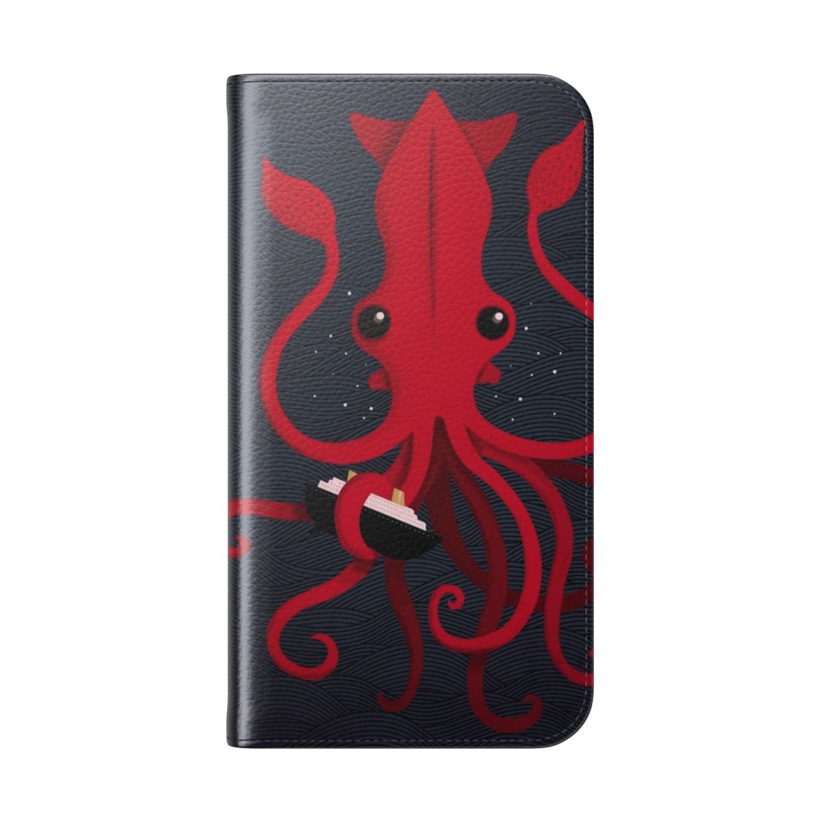 Nautical Kraken Phone Case - Protective Cover for [device name] - Folded Back