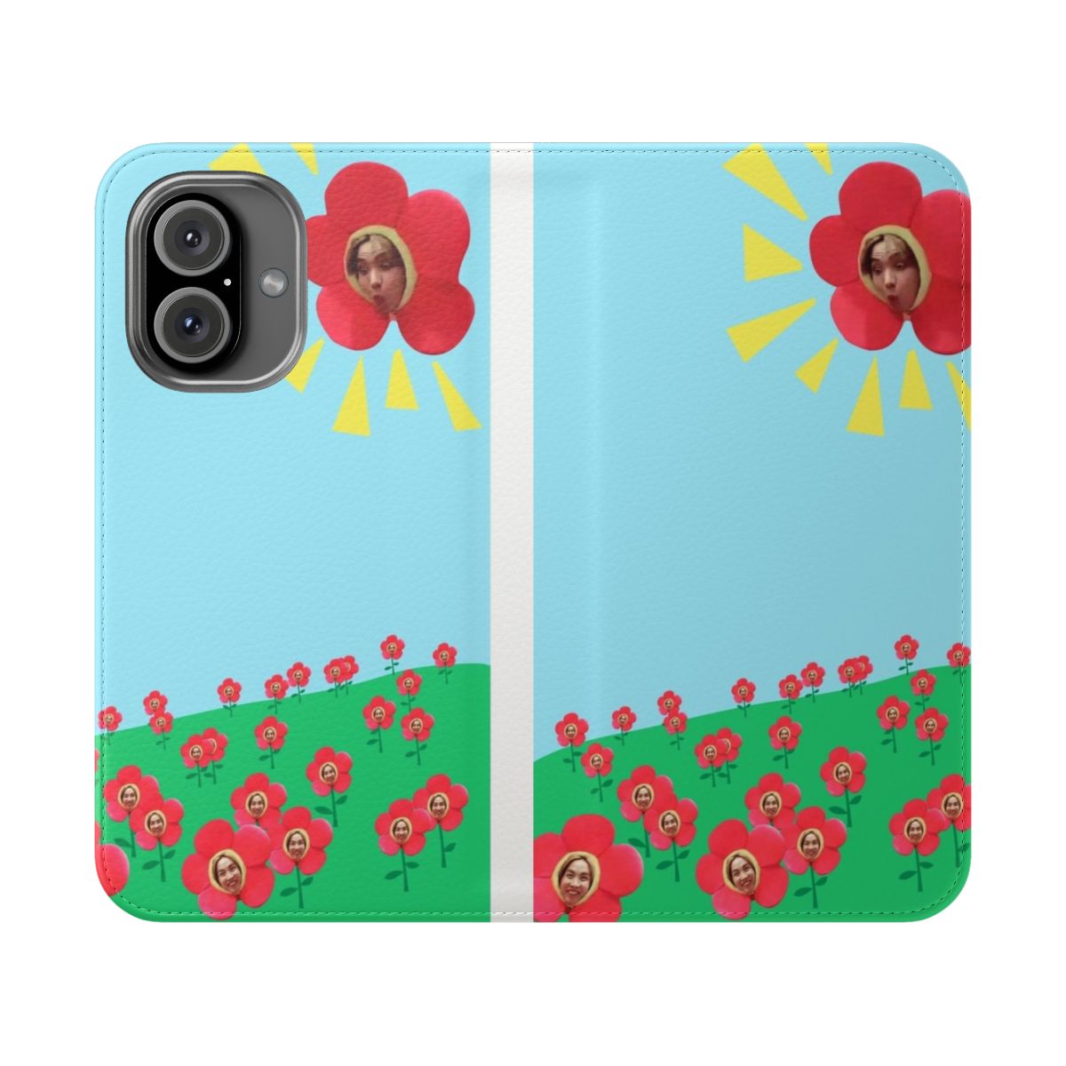 Colorful floral phone case design inspired by BTS member J-Hope