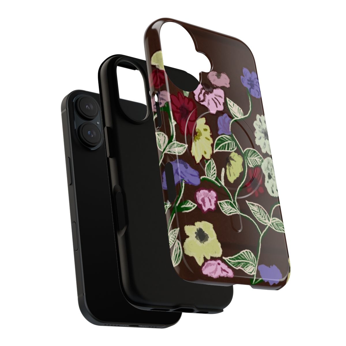 A floral and piano-themed magnetic tough phone case, perfect for Taylor Swift fans. - Layers