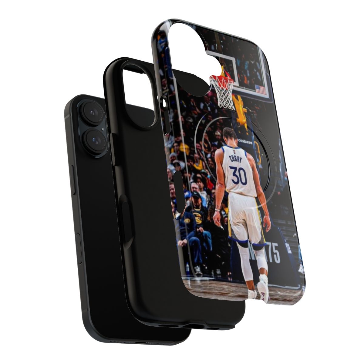 Magnetic Tough Phone Case with Stephen Curry Inspired Design - Layers