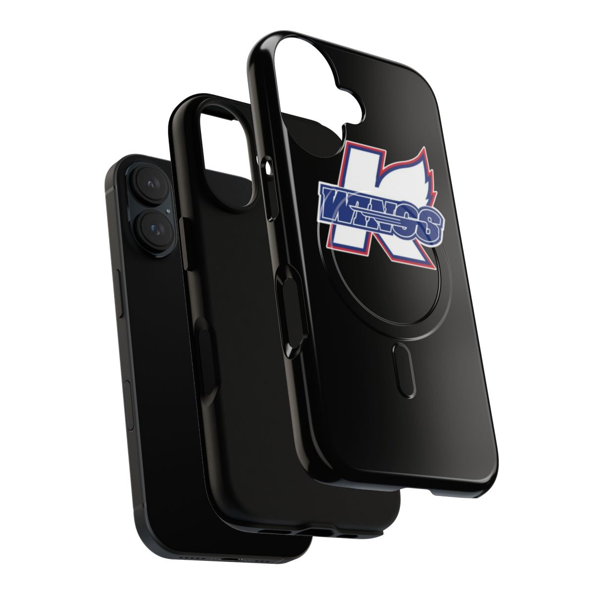 Kalamazoo Wings-themed magnetic phone case - Layers