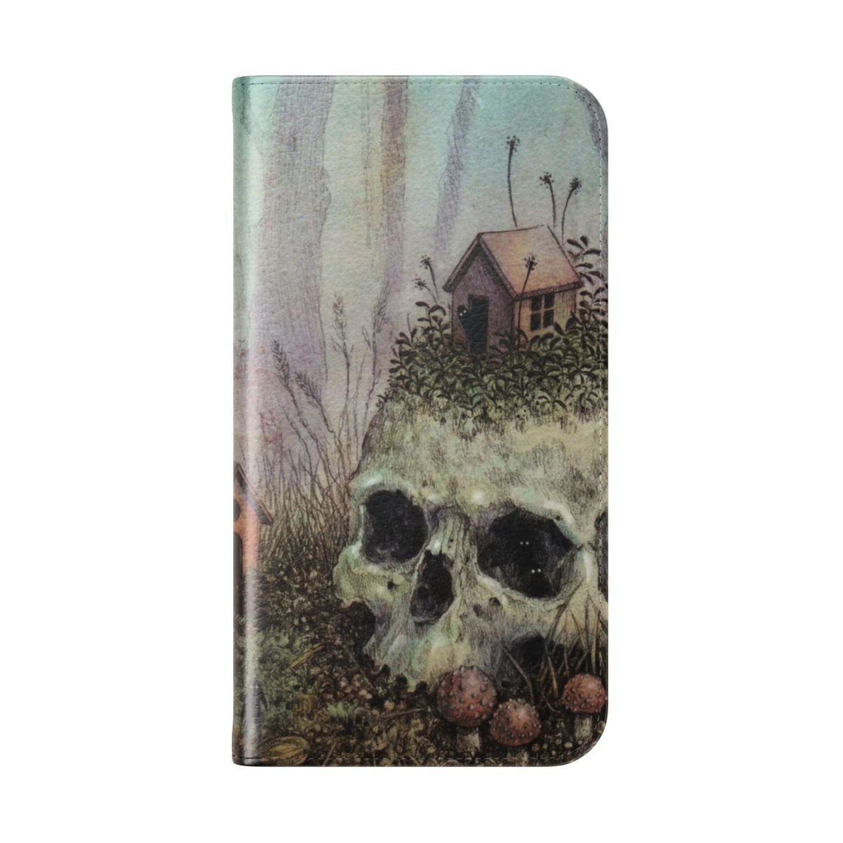 Whimsical forest spirits phone case cover with fantasy illustrations - Folded Back