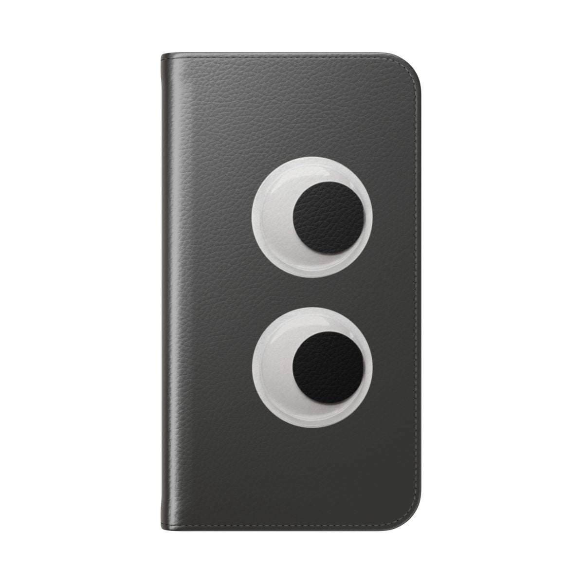 Googly eyes phone case with fun, silly design - Folded Back