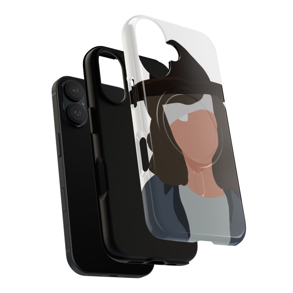 Tough phone cases inspired by The Walking Dead character Carl Grimes, featuring a lineless and faceless design. - Layers