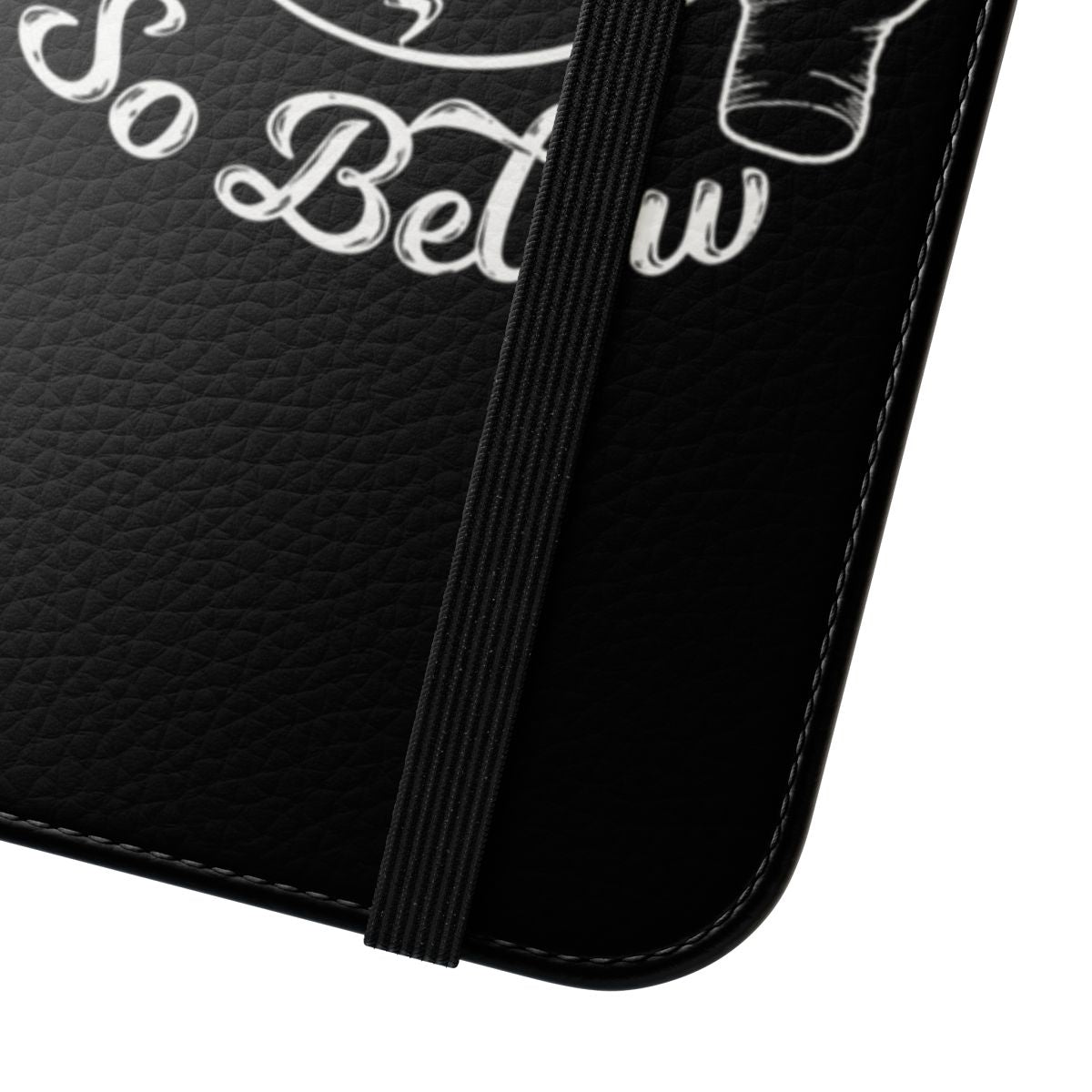 Flip cover phone case with occult, pagan, and witchcraft-inspired design - Close Up