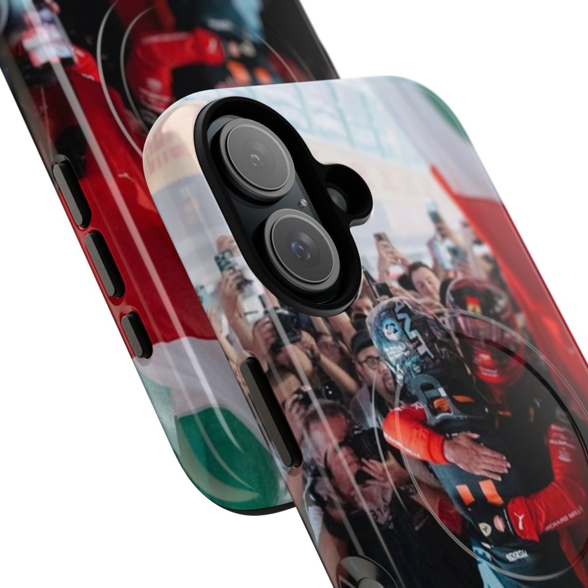 Carlando-inspired Formula 1 magnetic tough phone case - Detail