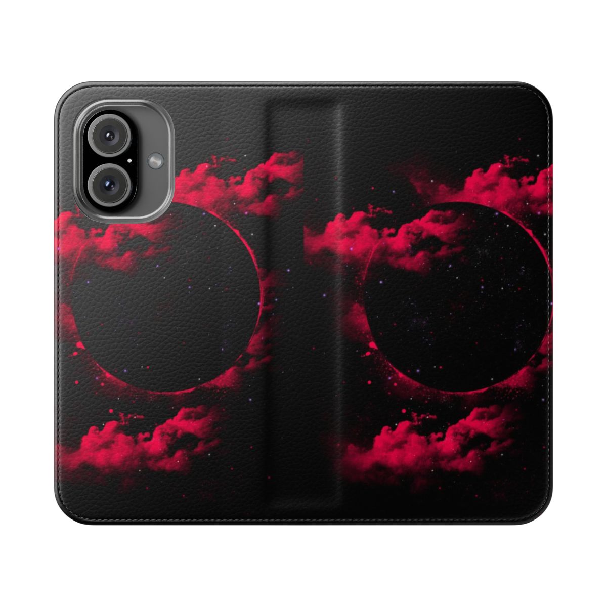 Black hole galaxy phone case with space and celestial design